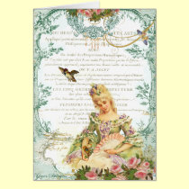 Marie Antoinette & Sparrow cards
