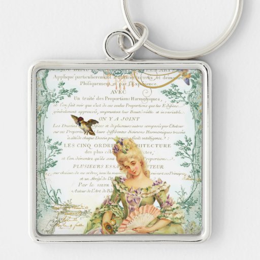 Marie Antoinette & Sparrow Key Chain