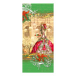 Marie Antoinette Tea Party Versailles Christmas Rack Card Template