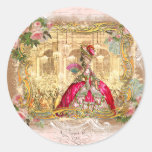 Marie Antoinette Versailles Party Pink Sticker