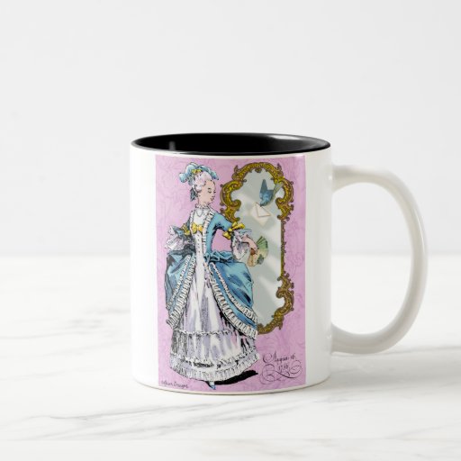 Marie Antoinette with Bluebird Mugs