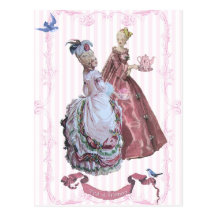 Marie AntoinetteTea at Trianon Postcard