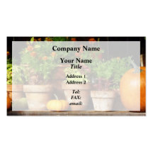 Marigolds and Geraniums Business Cards