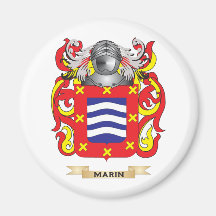 Marin Coat of Arms (Family Crest) Magnet