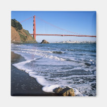 Marin Headlands, Golden Gate Bridge; San Refrigerator Magnets