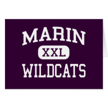 Marin - Wildcats - Catholic - Kentfield California Greeting Card