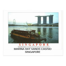MARINA BAY SANDS CASINO SINGAPORE POST CARDS