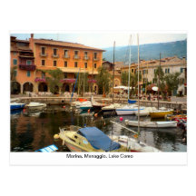 Marina, Menaggio, Lake Como Postcard