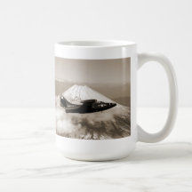 Marine Corps Aircraft Mt. Fuji Japan and sunset Mugs