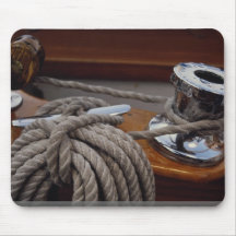 Marine, winch and line mouse pad