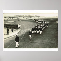 Marines arriving for Remembrance Day ceremony Poster