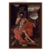 Marius Meditates On The Ruins Of Carthage By Vande Greeting Cards