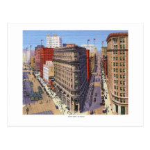 Market & Post Sts., San Francisco Vintage Postcard