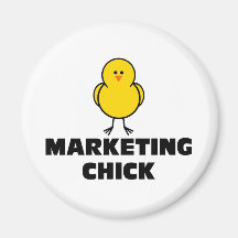 Marketing Chick Refrigerator Magnet