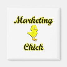Marketing Chick Refrigerator Magnets