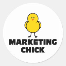 Marketing Chick Sticker