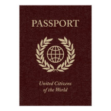 maroon passport custom invitation