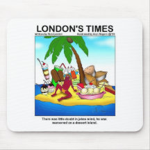 Marooned On Dessert Island Funny Tees & Gifts Mousemat