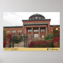 Marquette County Courthouse - Michigan Posters