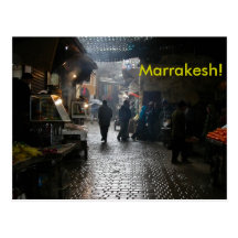 Marrakesh souk in Morocco Post Cards