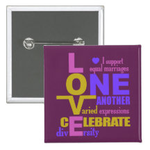 Marriage Equality / One Love custom button