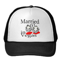 Married In Vegas (Dice) Mesh Hats