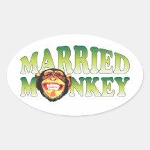 Married Monkey Stickers