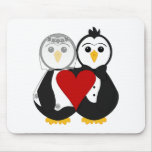 Married Penguins In Love Mousemat
