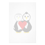 Married Penguins In Love Stationery Paper
