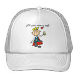 Marry Me Wedding Proposal Tshirts and Gifts Mesh Hat
