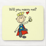 Marry Me Wedding Proposal Tshirts and Gifts Mousepads