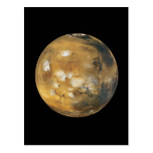 Mars!  A beautiful image from space.  NASA Post Card