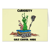 Mars Rover Curiosity Greeting Cards