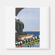 Marseille Point de Dpart del Cote ' Azur Magnet