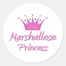 Marshallese Princess Stickers