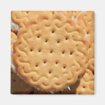 Marshmallow Cookies on a Plate Magnet