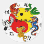 MARTIAL ARTS 5 ANIMALS STICKER