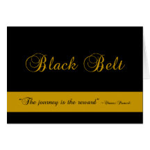 Martial Arts Black Belt Congratulations Card