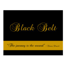 Martial Arts Black Belt Congratulations Postcard
