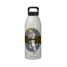 Martial Arts Girl Water Bottles