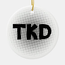Martial Arts TKD Round Ornament