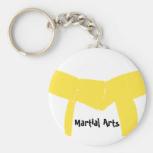 Martial Arts Yellow Belt Keychain