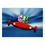 Martian Joyride Greeting Card