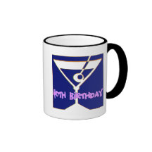 Martini 40th Birthday Gifts Coffee Mugs