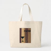 Martini (brown Stripes) Canvas Bag
