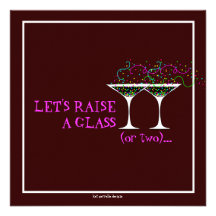 Martini Cocktail Birthday Party Invitation