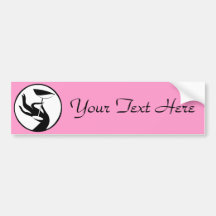 Martini Time High Fashion Art Deco Design Bumper Stickers