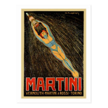 Martini Vermouth Post Cards