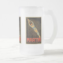 Martini Vermouth Vintage Label Mugs, Steins
