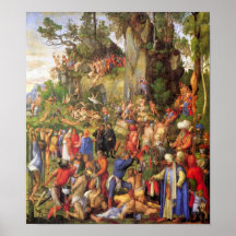 Martyrdom of ten thousand Christians by Durer Poster